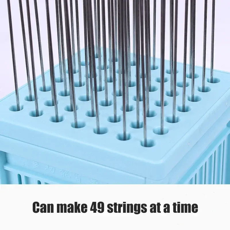 Thumbnail: BBQ Meat Skewer Maker Wear Meat String Lamb Skewers Machine 49 Holes