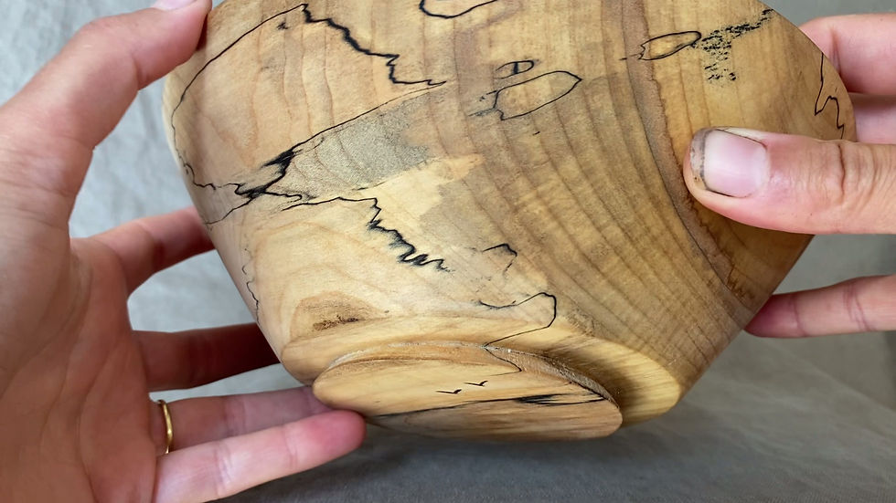 Thumbnail: spalted MAPLE - medium bowl
