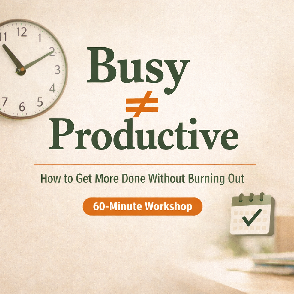 Busy ≠ Productive: How to Get More Done Without Burning Out