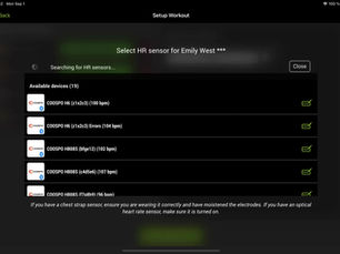Rename Bluetooth HR monitor in Pulses app