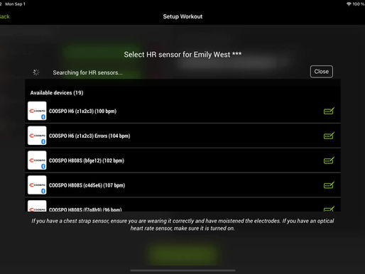 Rename Bluetooth HR monitor in Pulses app
