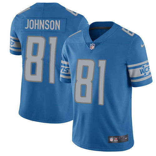 Thumbnail: Calvin Johnson Detroit Lions Nike Elite Jersey