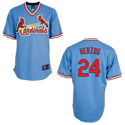 Thumbnail: Whitey Herzog St. Louis Cardinals Majestic Jersey