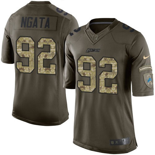 Thumbnail: Haloti Ngata Detroit Lions Nike Elite Jersey