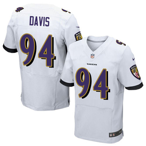 Thumbnail: Carl Davis Baltimore Ravens Nike Elite Jersey