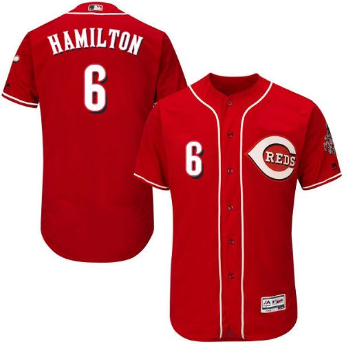 Thumbnail: Billy Hamilton Cincinnati Reds Majestic Jersey