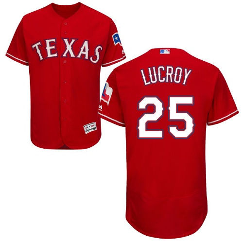 Thumbnail: Jonathan Lucroy Texas Rangers Majestic Jersey