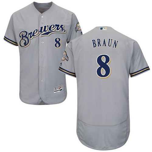 Thumbnail: Ryan Braun Milwaukee Brewers Majestic Jersey