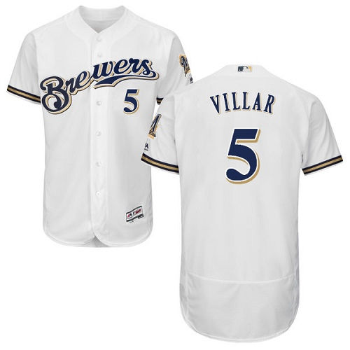 Thumbnail: Jonathan Villar Milwaukee Brewers Majestic Jersey