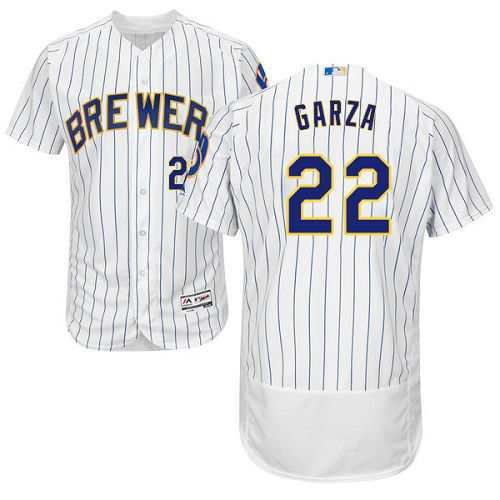 Thumbnail: Matt Garza Milwaukee Brewers Majestic Jersey
