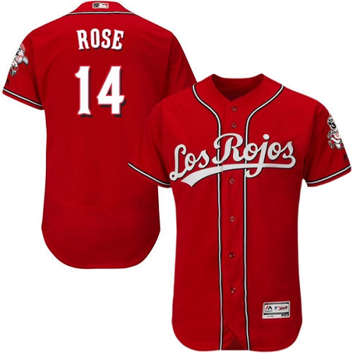 Thumbnail: Pete Rose Cincinnati Reds Majestic Jersey