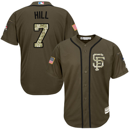 Thumbnail: Aaron Hill San Francisco Giants Majestic Jersey