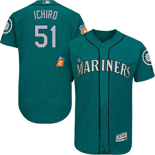 Thumbnail: Ichiro Suzuki Seattle Mariners Majestic Jersey