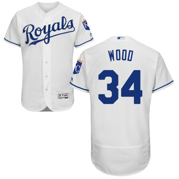 Thumbnail: Travis Wood Kansas City Royals Majestic Jersey