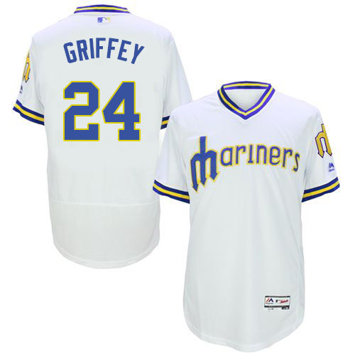 Thumbnail: Ken Griffey Jr. Seattle Mariners Majestic Jersey