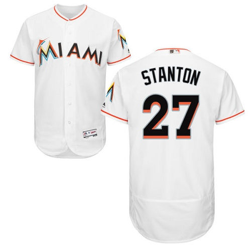 Thumbnail: Giancarlo Stanton Miami Marlins Majestic Jersey