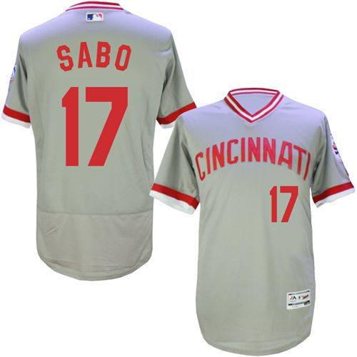 Thumbnail: Chris Sabo Cincinnati Reds Majestic Jersey