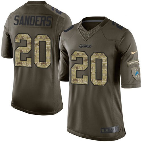 Thumbnail: Barry Sanders Detroit Lions Nike Elite Jersey