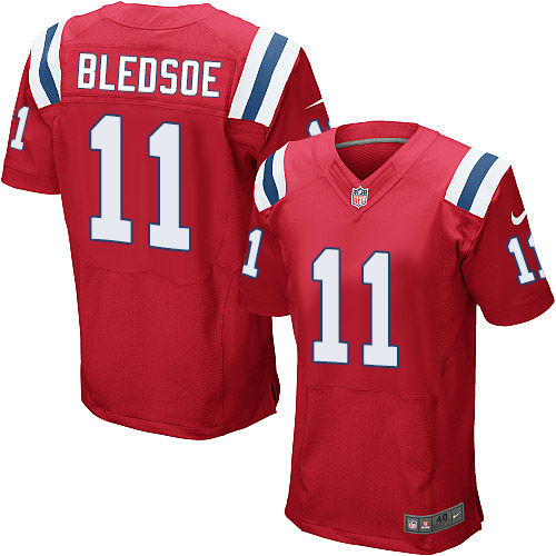 Thumbnail: Drew Bledsoe New England Patriots Nike Elite Jersey
