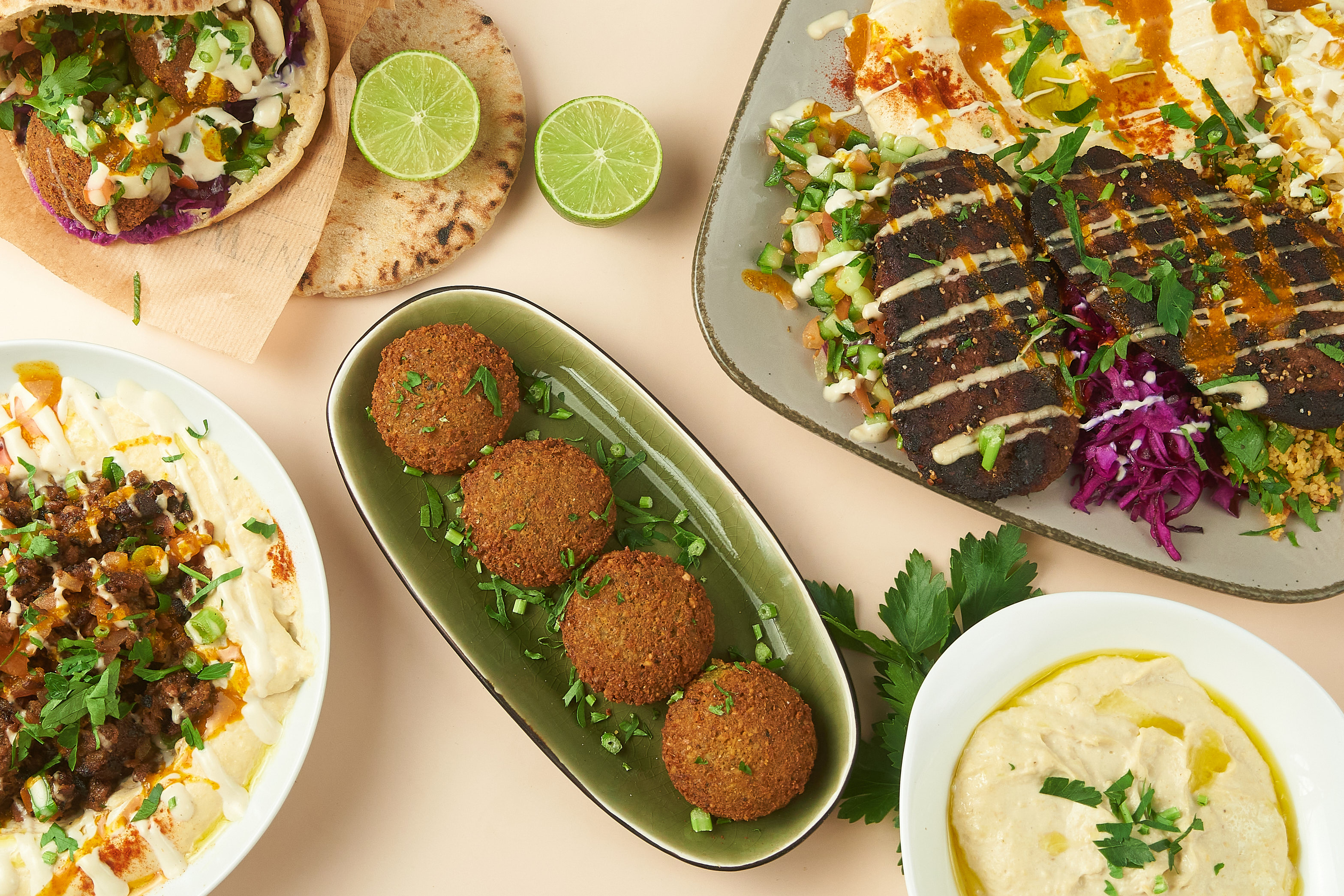 Arranged Food and Objects