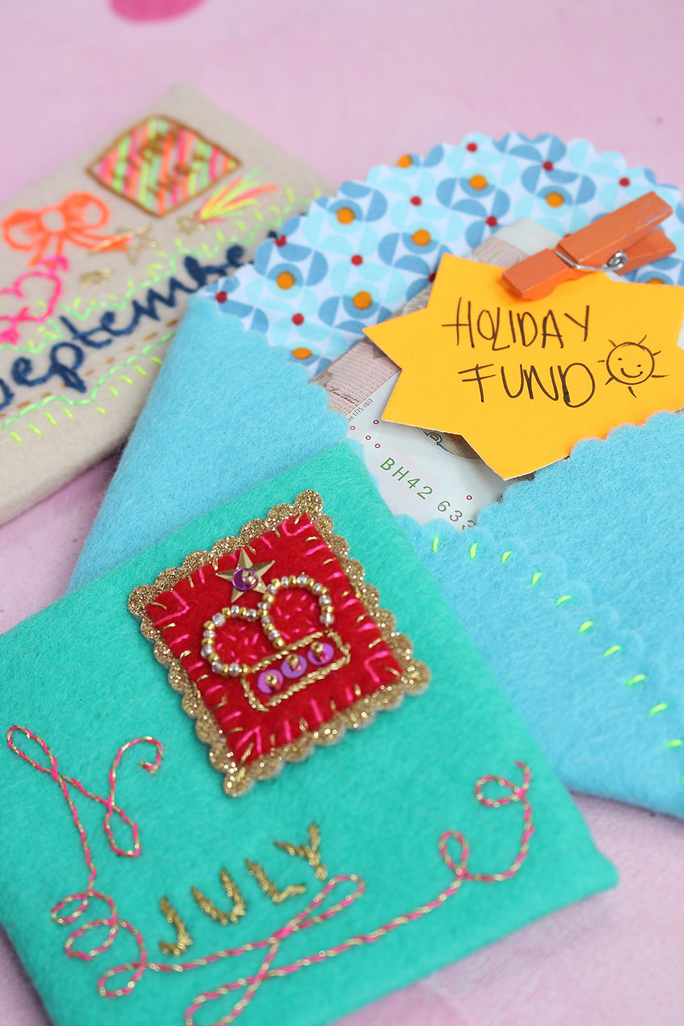 Thumbnail: A Year of Embroidered Envelopes embroidery pattern PDF