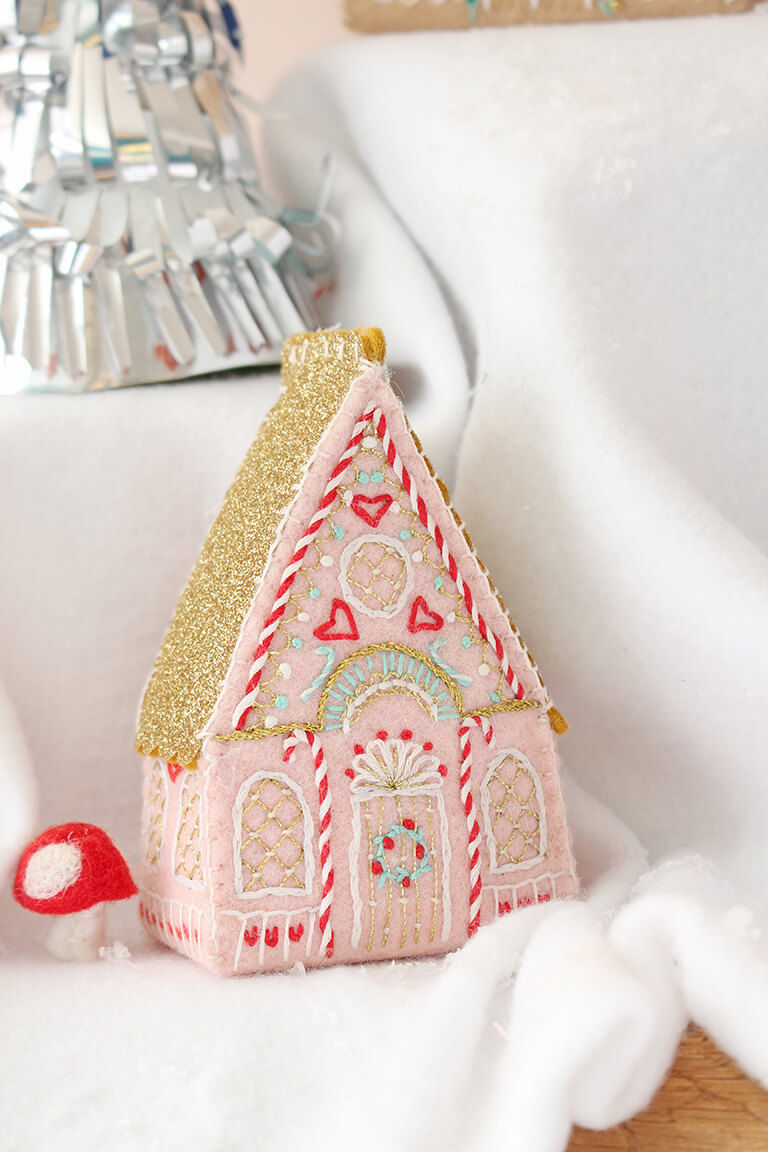Thumbnail: Gingerbread Village embroidery pattern PDF