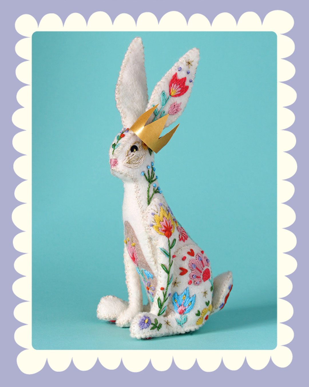 Flower Meadow Huxley the Hare Embroidery Kit