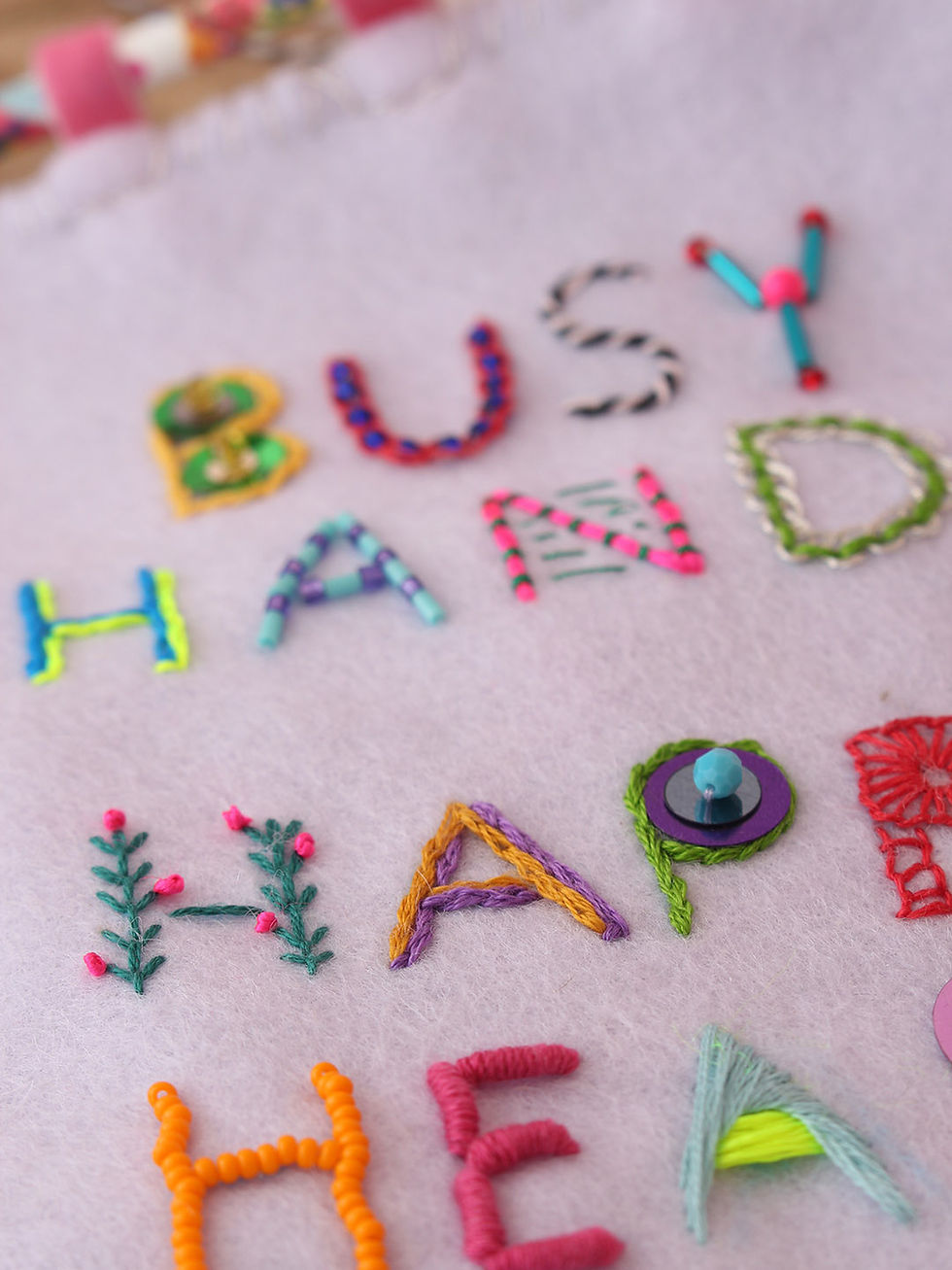 Thumbnail: Embroidered Alphabet Stitch Sampler embroidery Pattern PDF