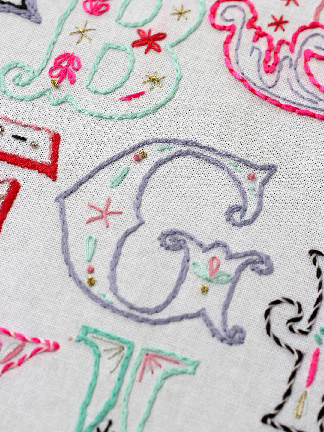 Embroidered Letter G pattern PDF