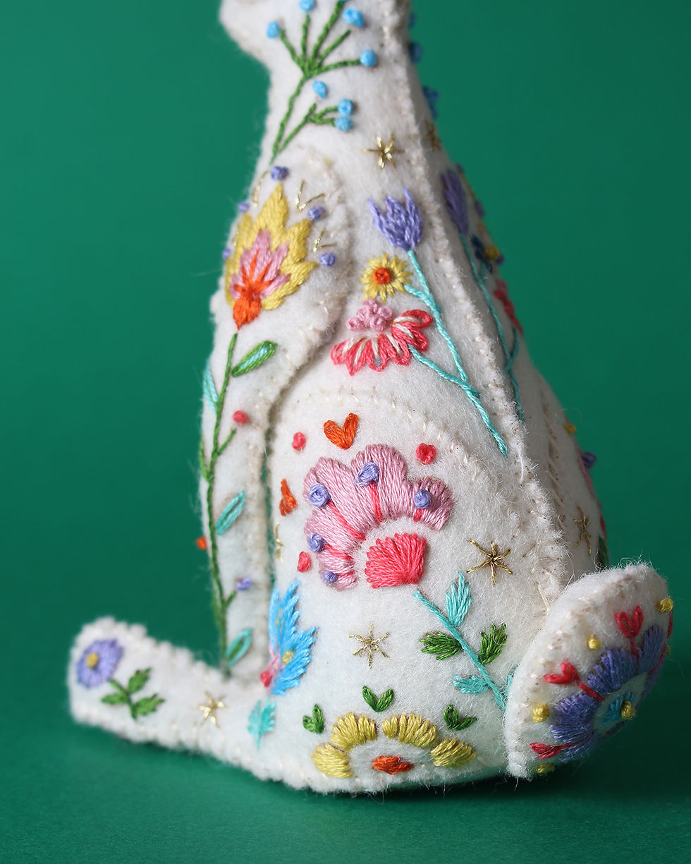Thumbnail: Flower Meadow Huxley the Hare Embroidery Kit