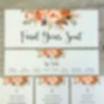 autumn table plan cards