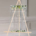 botanical table plan design on acrylic