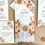 Thumbnail: Burnt orange floral design printed on a vellum jacket wrapping a matching invite with twine and tag. Perfect for Autumn/fall