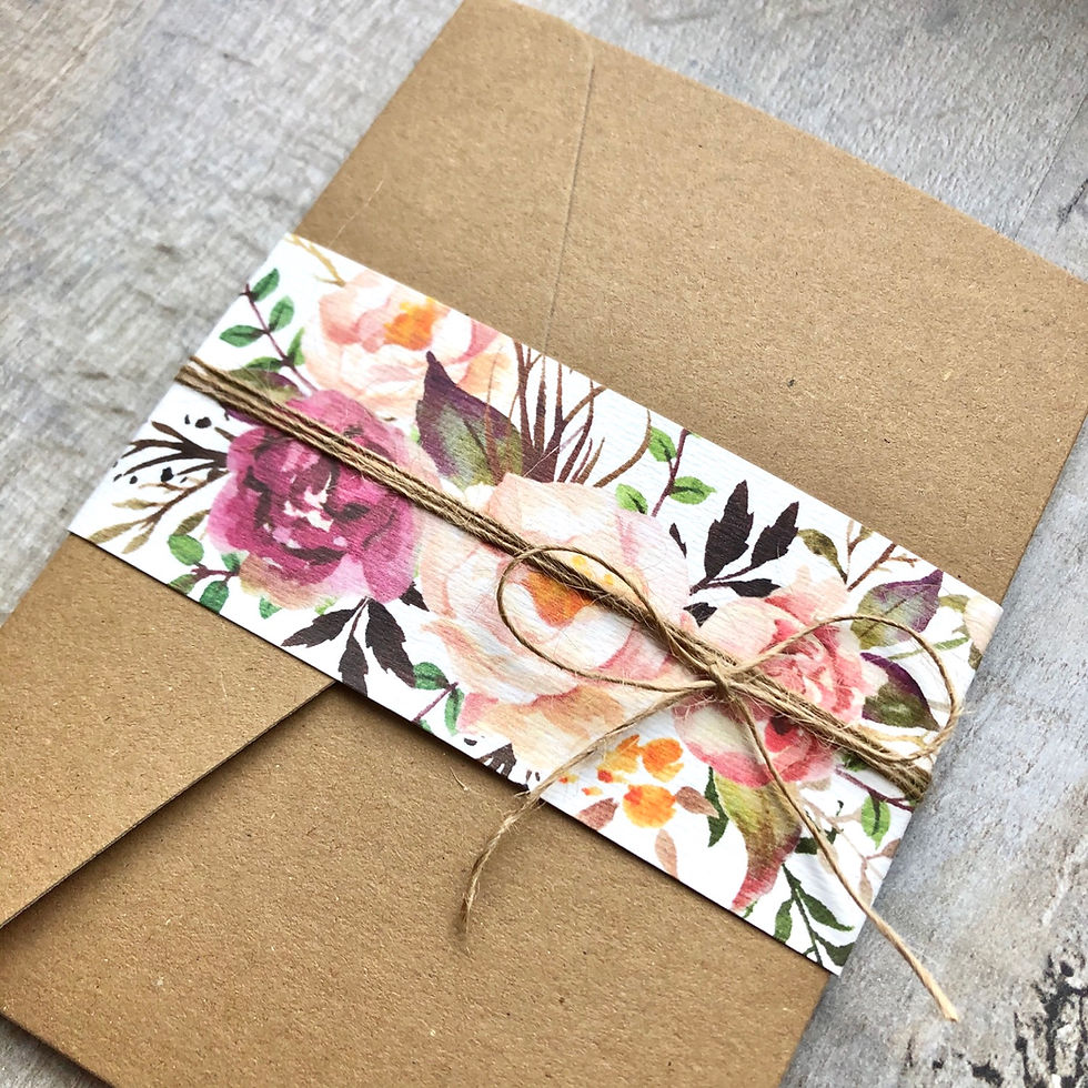 Thumbnail: floral wedding invitation