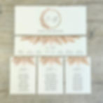 pampas grass table plan cards