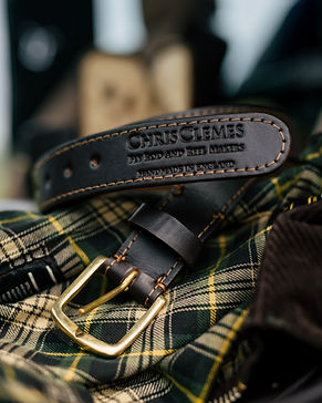 Chris Clemes bridle leather belt