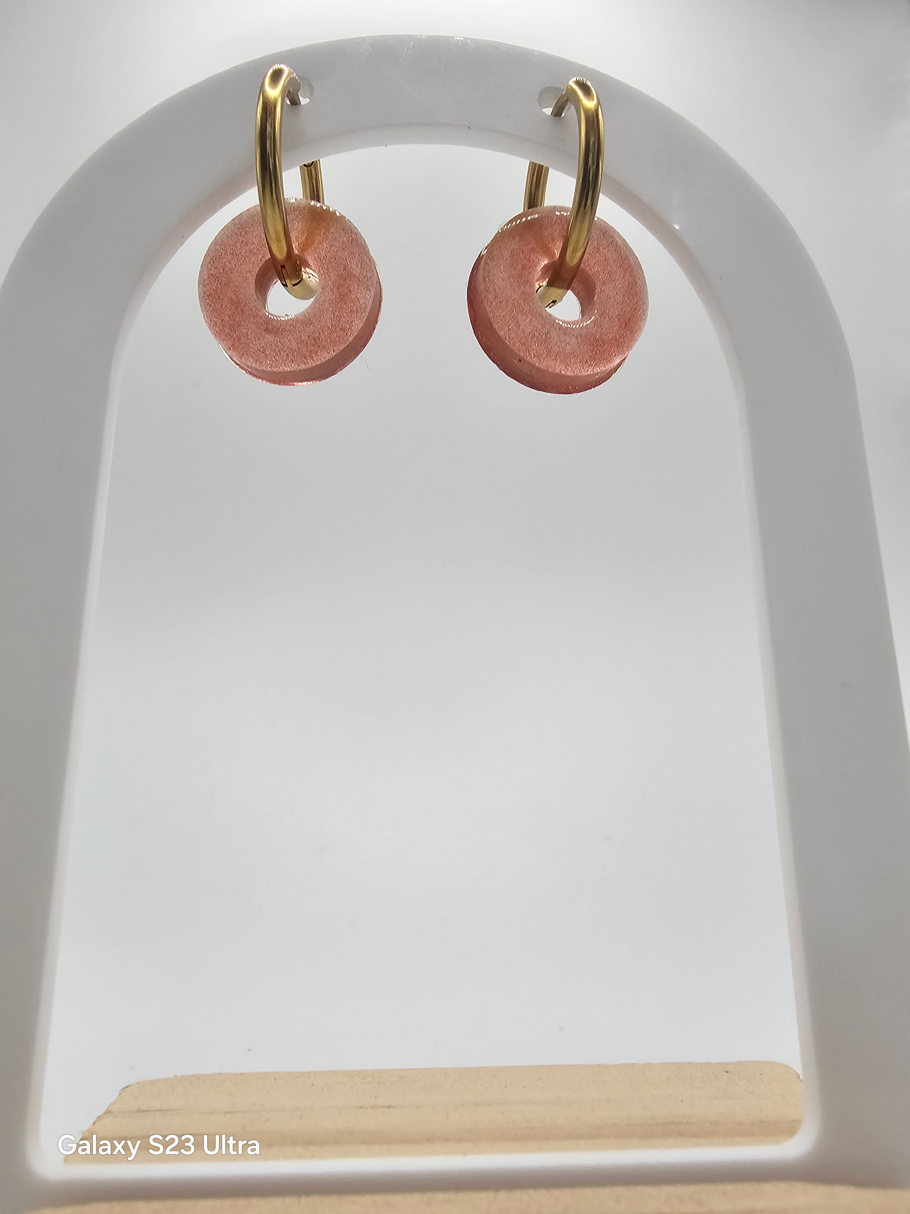 Mini donut - rose nacré