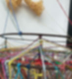 detail of fibre work at Interconnections exhibition