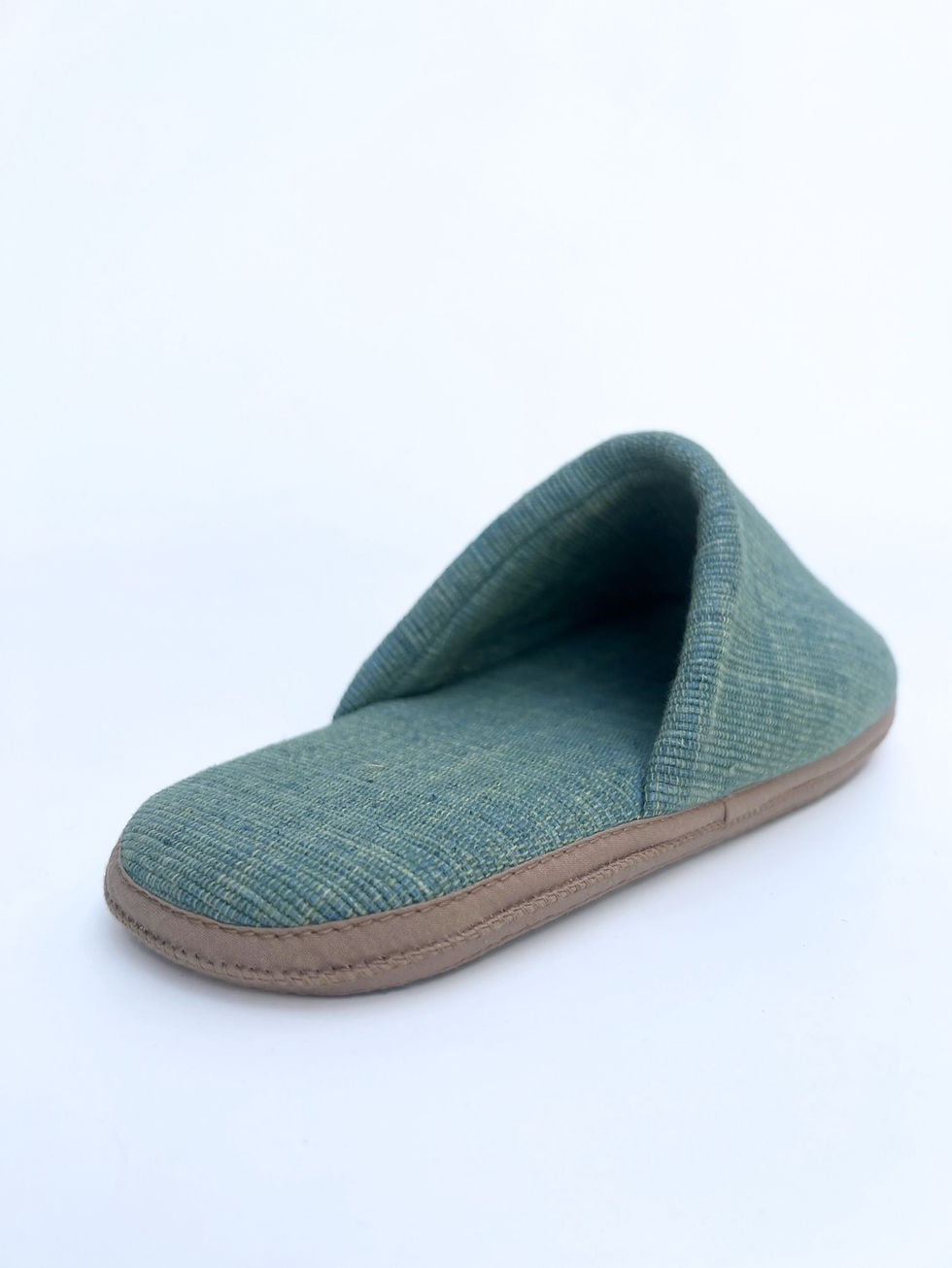 Thumbnail: Handwoven Indigo Slippers