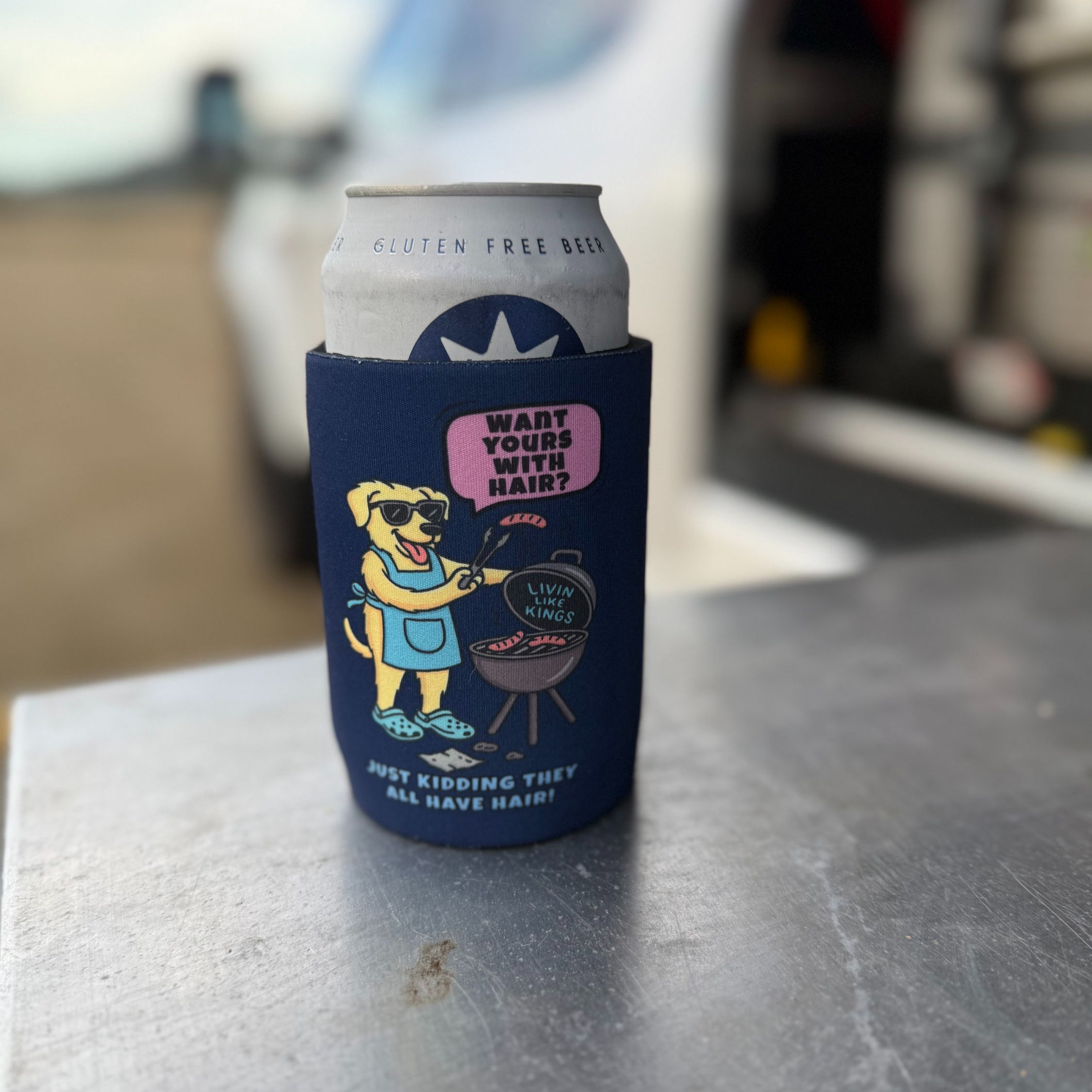Do you want yours with Hair - Stubby Cooler 