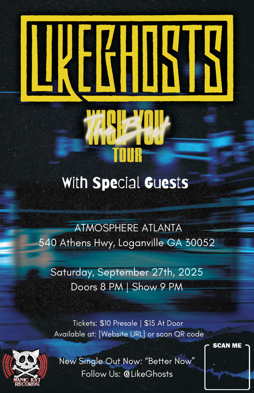 Like Ghosts Wish You the Best Tour: Atmosphere Atlanta