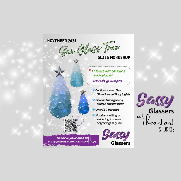 Sea Glass Tree with Sassy Glassers