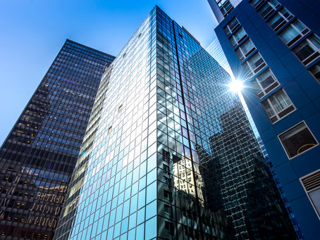 skyscrapers in new york downtown usa