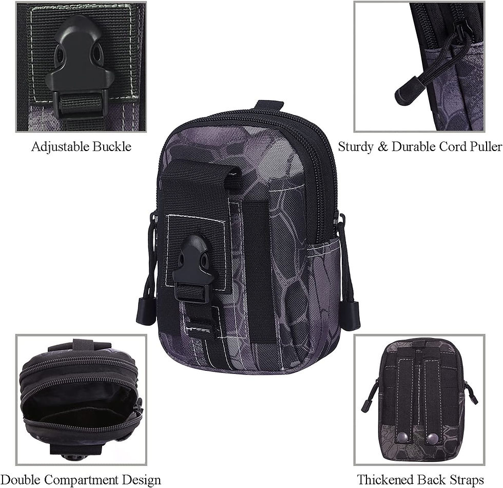 Thumbnail: Tactical MOLLE Pouch & Waist Bag for Hiking & Outdoor Activities