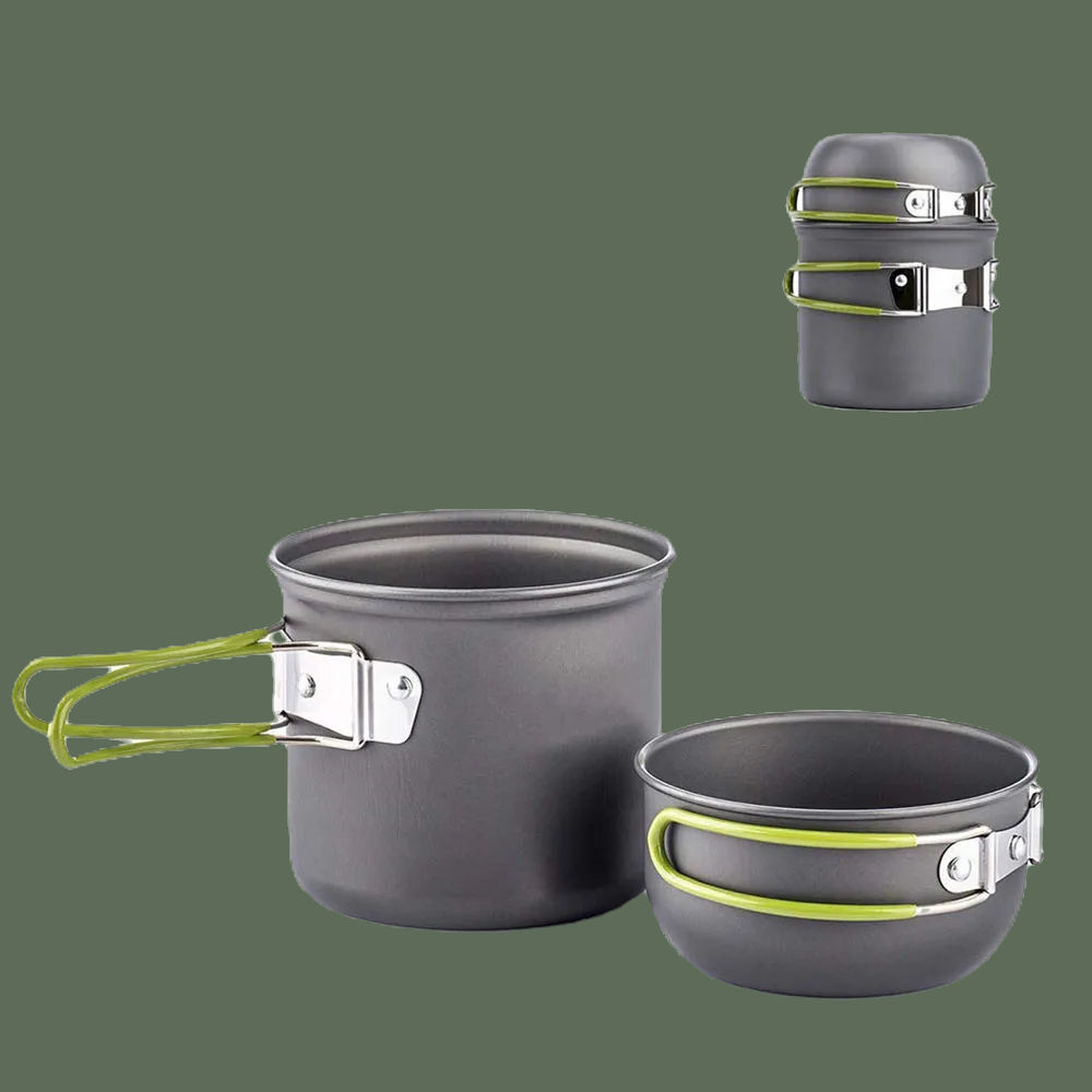 Ultralight Camping Pots Cookware Set Portable Outdoor Cooking