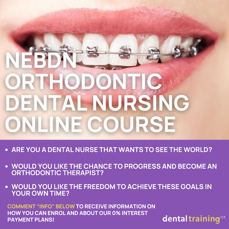 Unlock a rewarding career in dental nursing with our NEBDN Orthodontic Course! 🦷💜