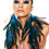 Thumbnail: Natural Feather Earrings Fancy Long Natural Feather Earrings Blue Feather