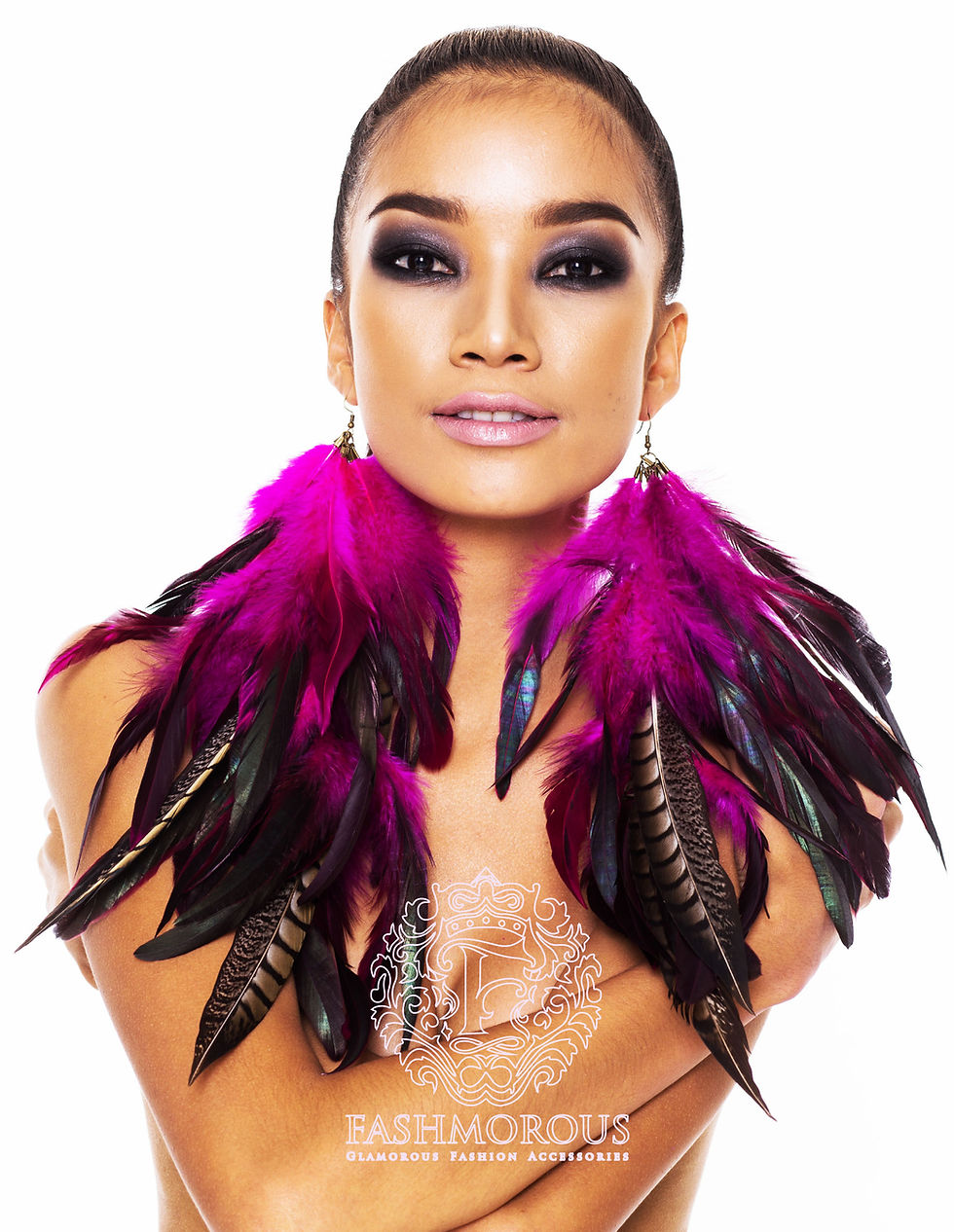 Feathers Earrings Pink Long Feather Earrings for Women Feather Earrings Pink