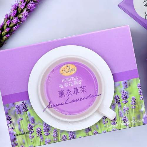 【曼寧 Magnet 花草茶 】薰衣草茶40入 |放鬆身心・SGS檢驗合格・Caffeine-Free 無咖啡因