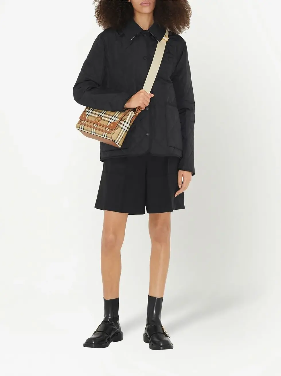 Miniatura: Note check crossbody bag (1002425)